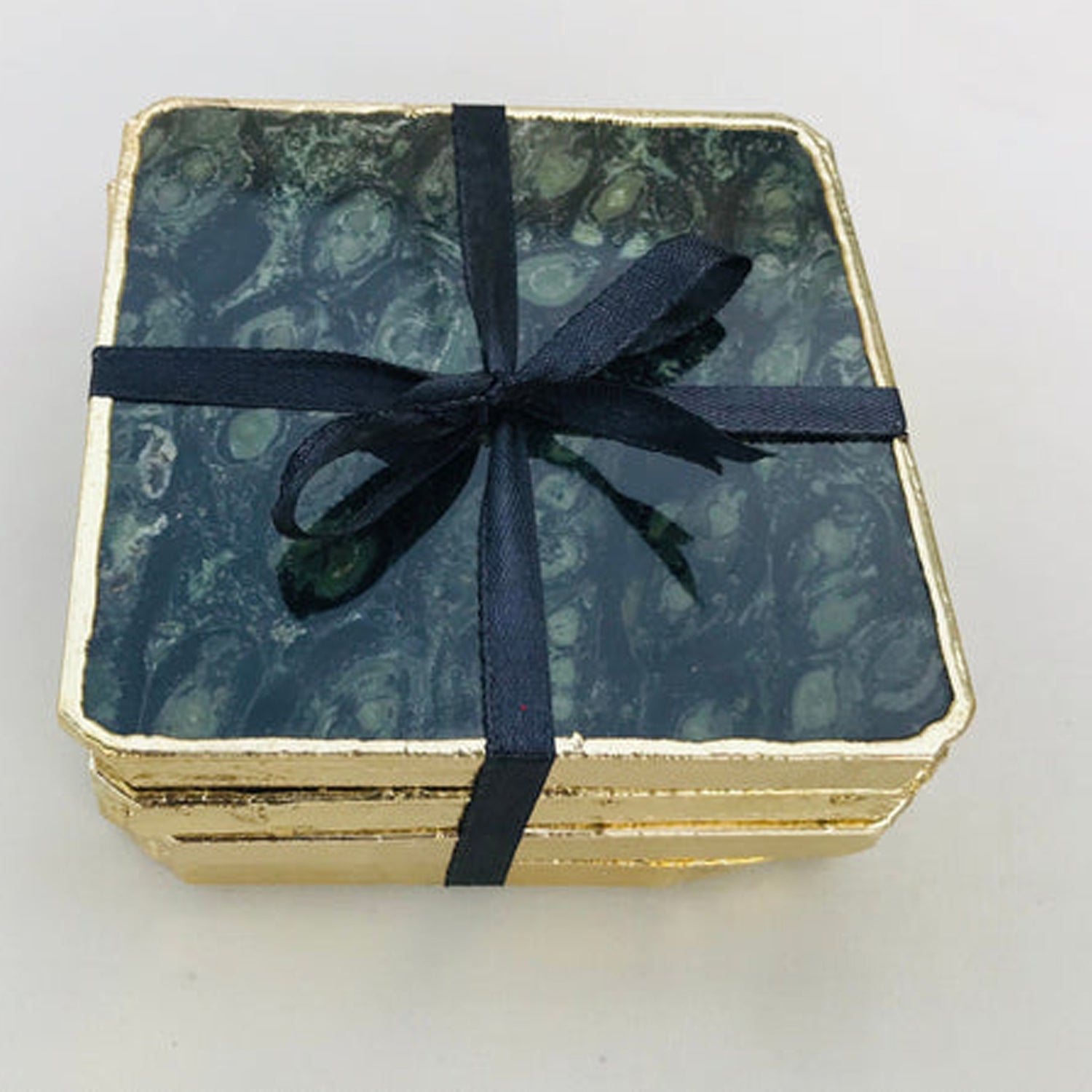 Kambaba Jasper/Gemstone/Semi-precious stone/Agate - Set of 4 Large Coasters/Personalised Momentos-3