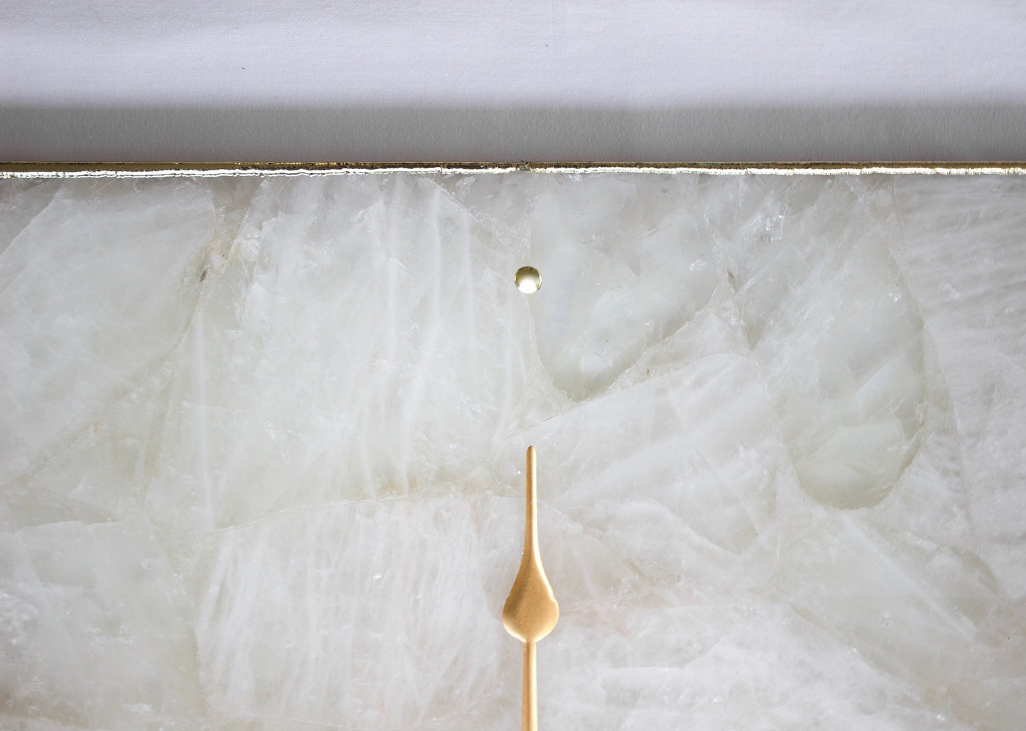 White Agate Wall Clock | Square-2