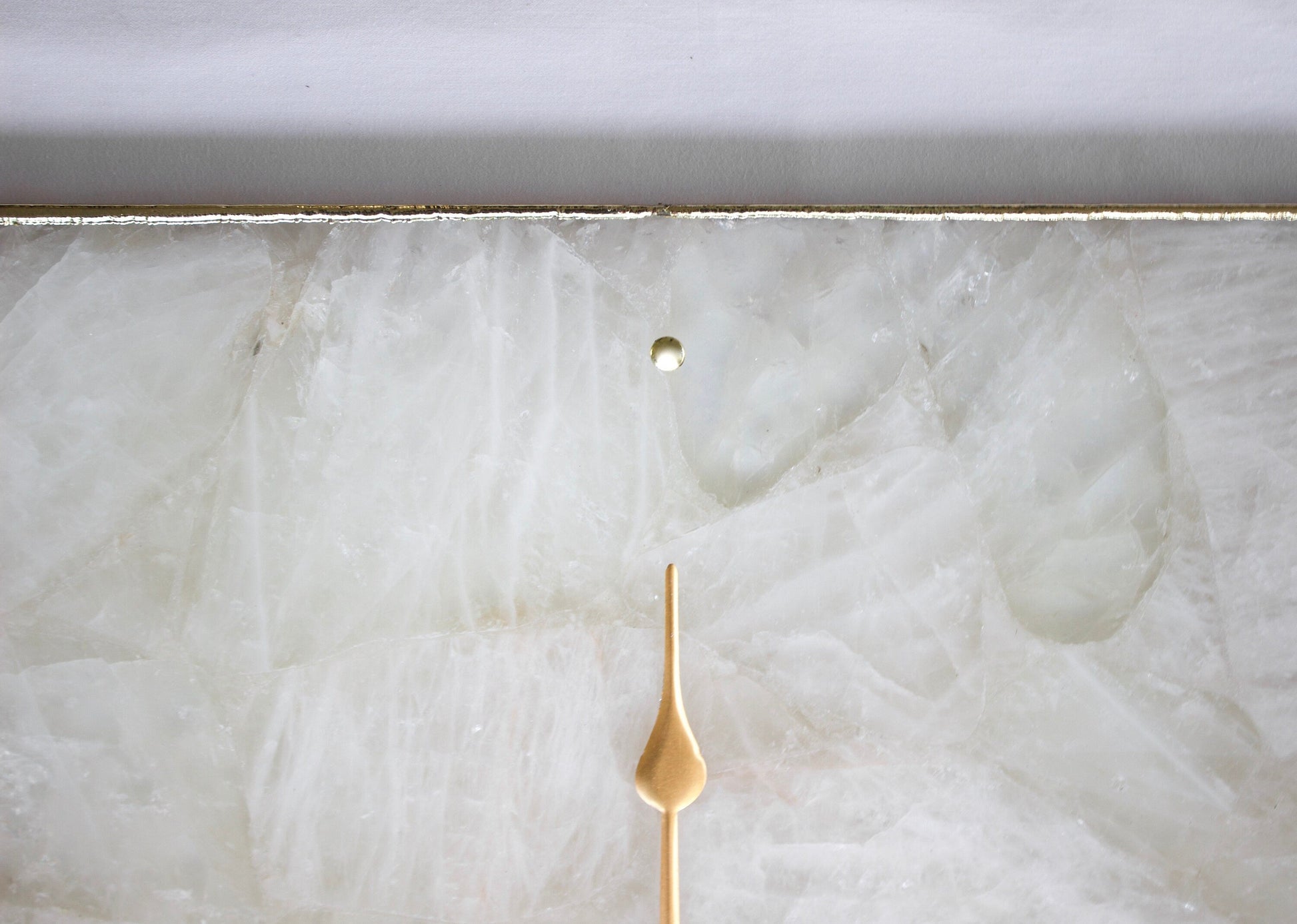 White Agate Wall Clock | Square-2