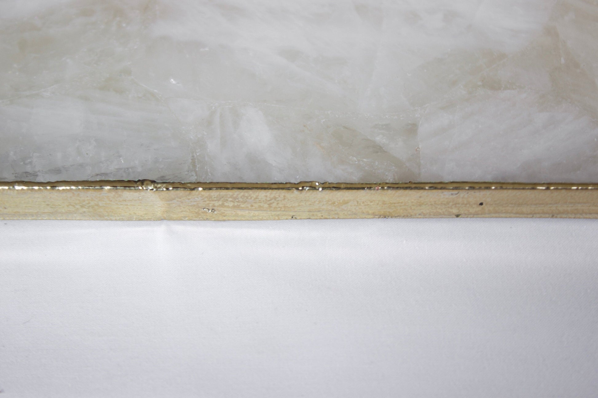 White Agate Wall Clock | Square-4